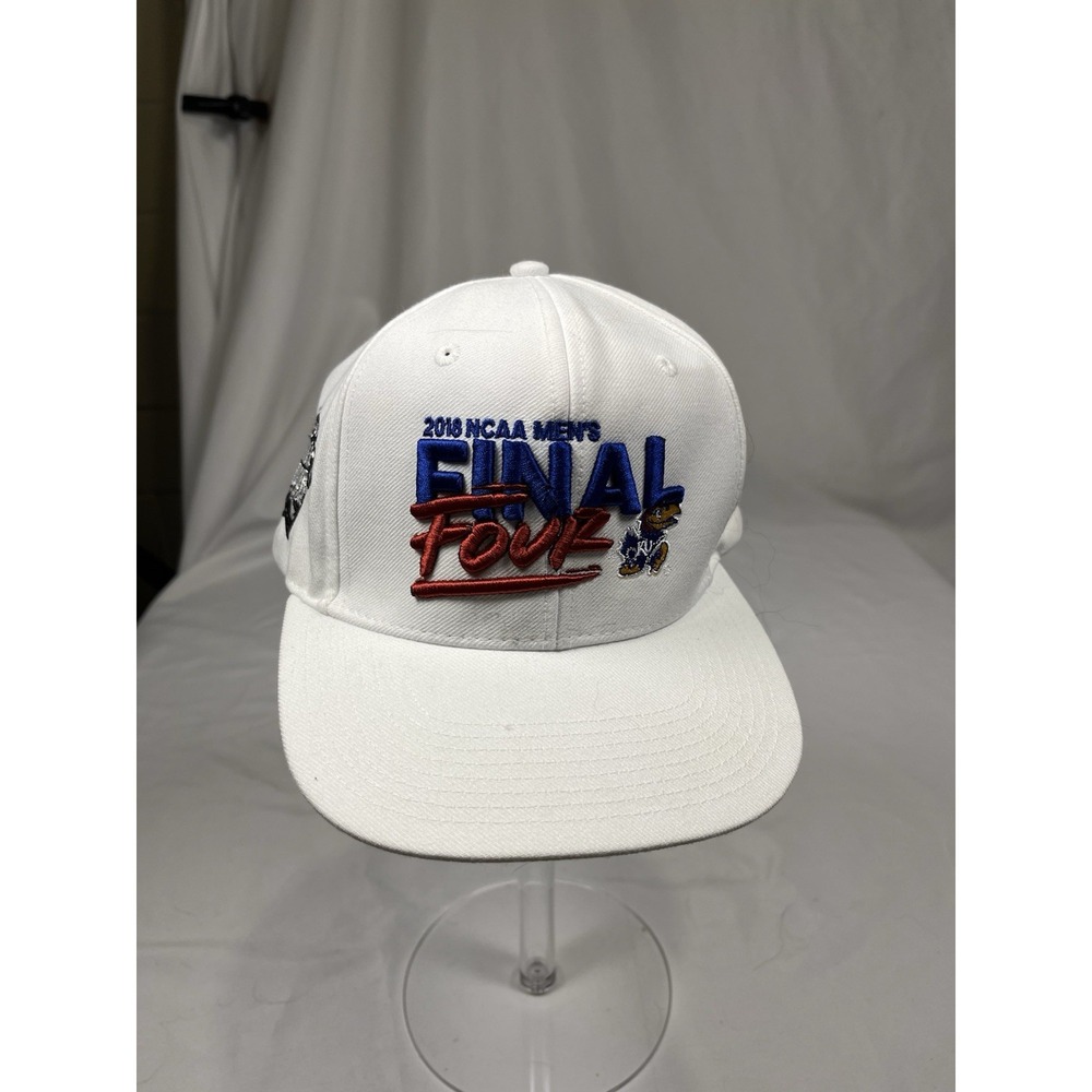 2018 NCAA Men's Final Four Kansas Jayhawks Adidas Snapback Hat White